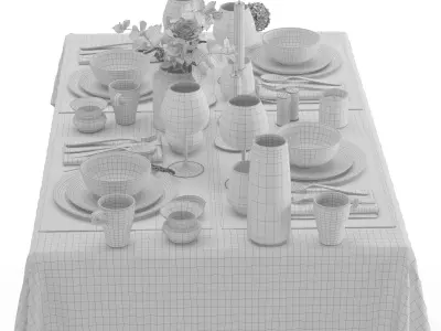 Serving Tableware 11 3D model