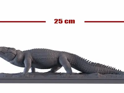 Crocodile Statue 3D print model