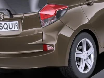 Toyota Verso S 2016 VRAY 3D model