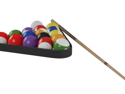 Biliards Balls 3D model