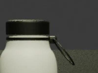 Bottle Free low-poly 3D model