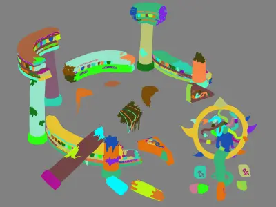 Stone Kazlog shallow bay - Naga Miracle 02 3D model