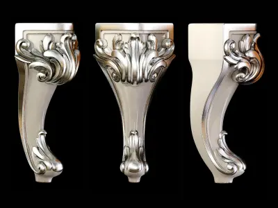 Classic leg 007 3D model