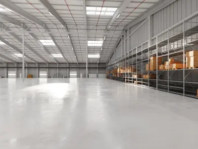 Industrial Warehouse Interior 21  Low-poly 3D model