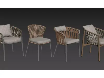 Nordic Furniture Low-poly 3D model