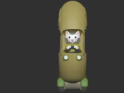 Doughnut Car 3D print model