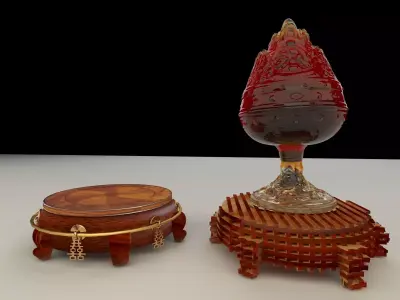 Chinese display stand 3D model