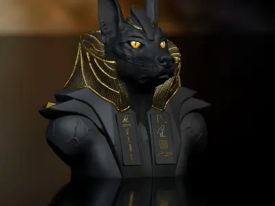  Anubis Bust  Variants 3D print model