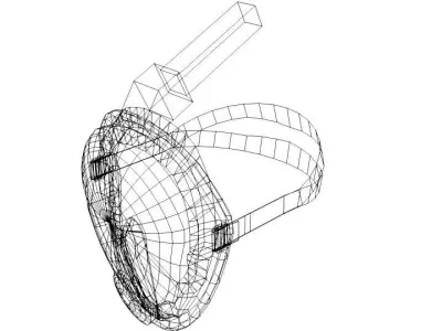 Scuba Diver Mask Type 5 3D model