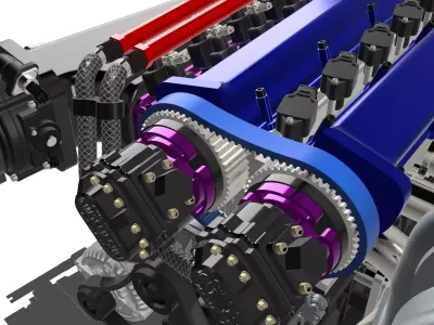 RB26 Nissan Race Engine 3D print model