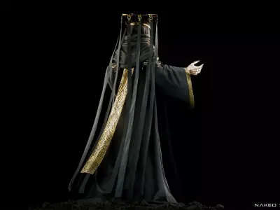 Dark Fantasy Nun - Mage - Wizard - Sorcerer Low-poly 3D model