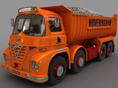 Foden S21 Hoveringham Tipper Truck  1962 3D model