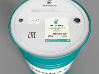 Realistic Petronas Oil Barrel 3D Model Low-poly 3D model