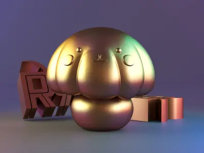 Cute Mushroom Candle Mold 3D print model