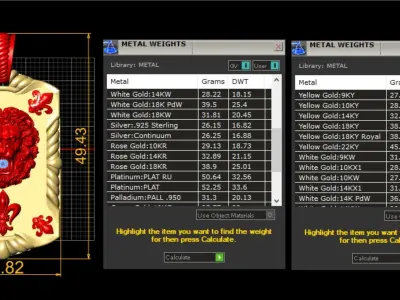 Pendant with Lion  3D print model