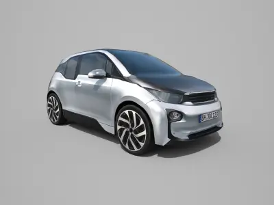 Generic City Car Low-poly 3D model