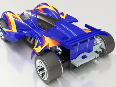 3dmax2018minicar 3D model