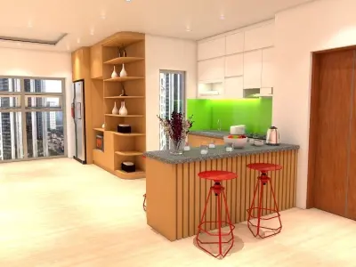 apartment tv cabinet design for living room Free 3D model