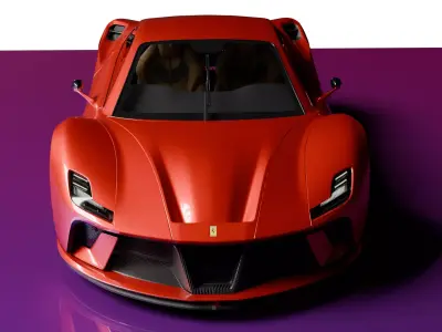 Ferrari Red 3D model
