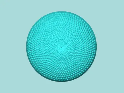 Sunflower Center 05 - Silicone Mold Maker - Template 3D print model