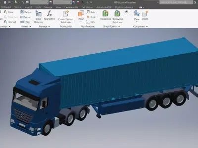 Actros Container 3d model 3D model