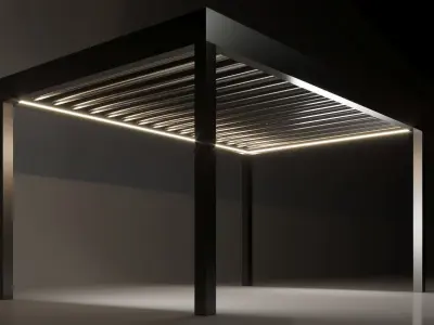 BIOCLIMATIC PERGOLA Low-poly 3D model