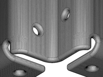 Rusty Furniture Corner Bracket 3D model