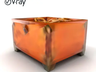 Jewelry Chest with Precious Stones model pack Low-poly 3D model