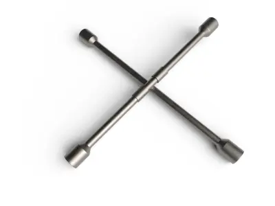 Lug Wrench M02 Low-poly 3D model