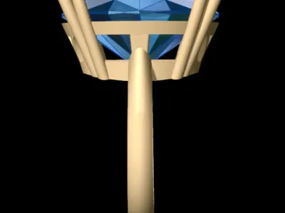 Classic Big Oval Ring 3D print model