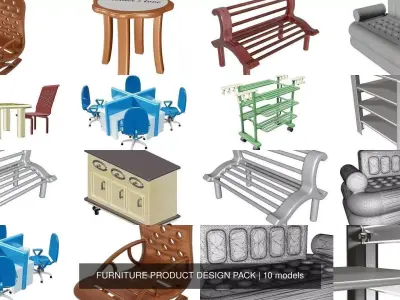 FURNITURE PRODUCT DESIGN PACK 3D Model Collection