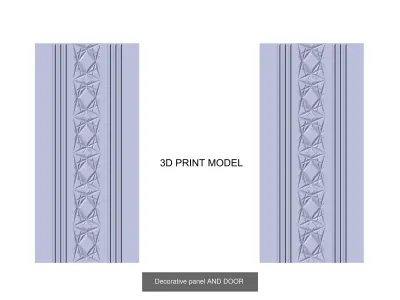 decorative  3d panels and doors sheets designs for cnc  3D Model Collection