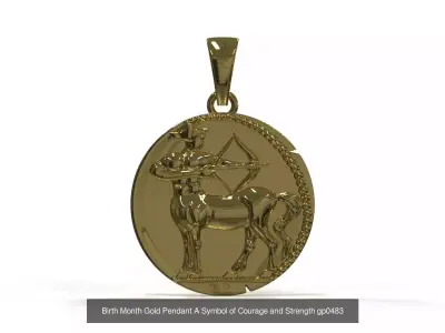 Zodiac Collection Birth Month STL 3D Pendants 3D Model Pack