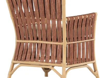 Armchair ELIOT rattan 3D model