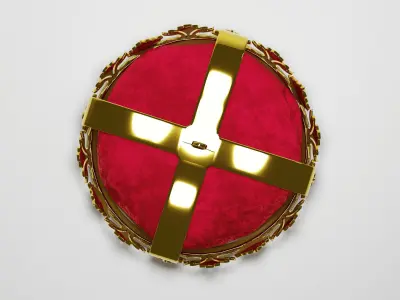 King crown with gems Free 3D model