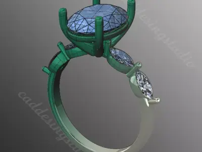 Ring bi156 3D print model