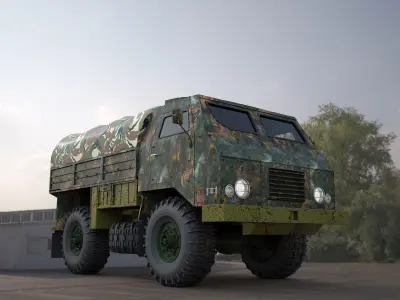  tam-110-military truck 3d model 3D model