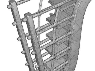 Kids Playground Equipment Low-poly 3D model