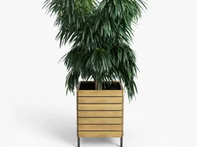 jasper rectangle planter P 3D model