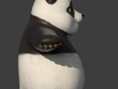 Panda Low-poly 3D model
