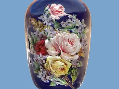 Porcelain Vase Fiona-2 Low-poly 3D model