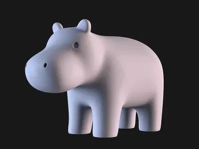 Hippopotamus 3D print model