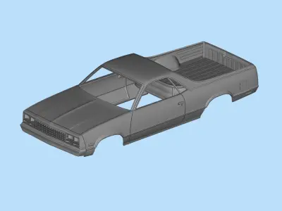 STL printable Chevy El Camino Fifth generation 3D print model