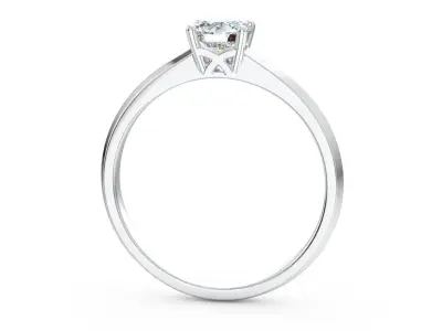Ring with one gemstone Free 3D model get