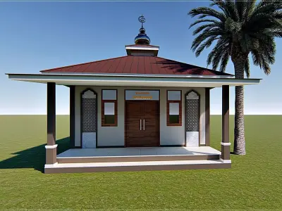small mosque Free 3D model