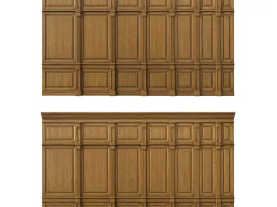Wooden panel 01 05 3D model