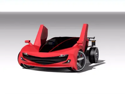 PivotConcept futuristic car Free 3D model