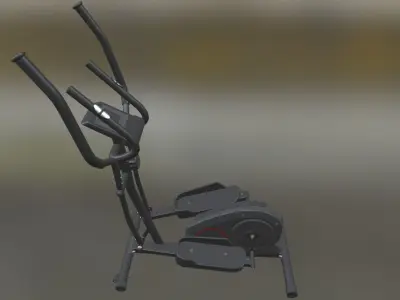 Gym Cycle Low Poly 3D model