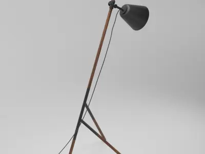 Tripod Floor Lamp Artisan Insert Lamp 3D model