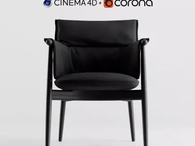 E015 Embrace Lounge Chair by  C4D and Corona Render  3D model